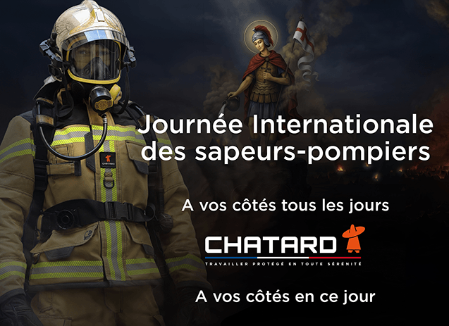 Visuel de la journée internationale des sapeurs pompiers par Chatard